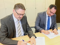 Unterzeichnung der Vereinbarung