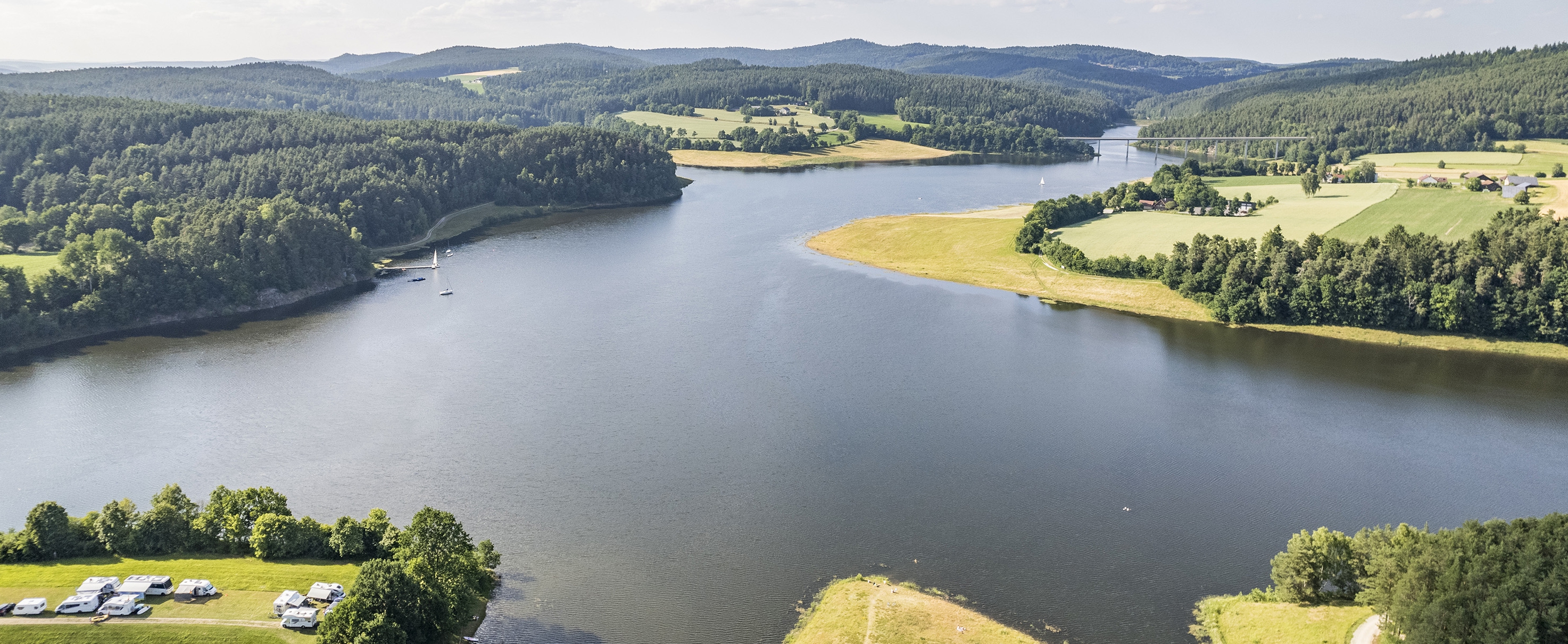 >Blick auf den Eixendorfer See © Zweckverband Oberpfälzer Seenland / Thomas Kujat